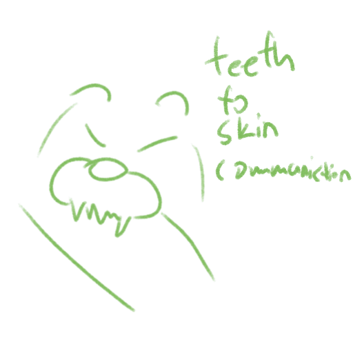 teeth to skin communication